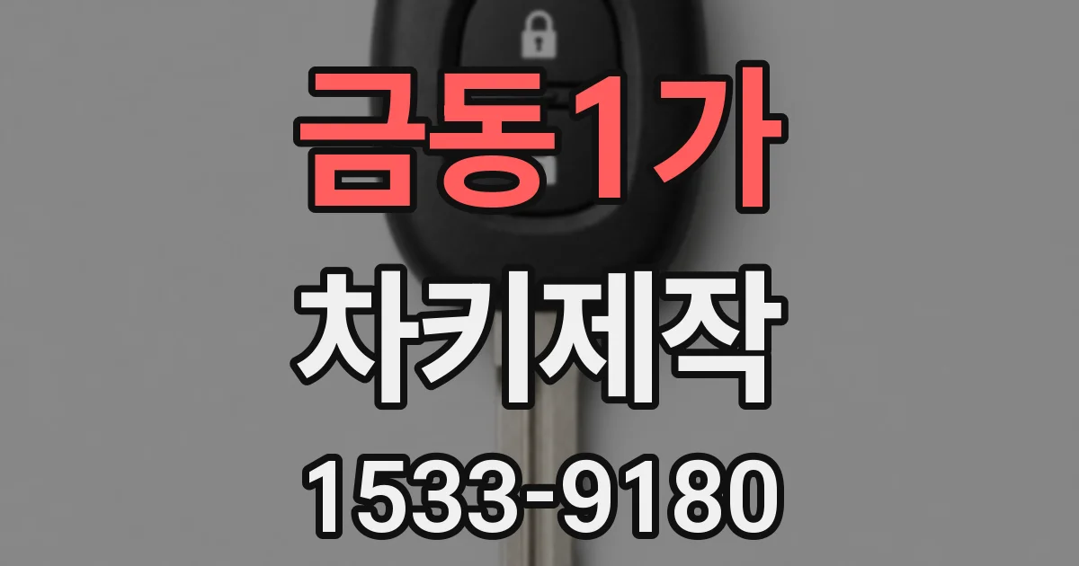 금동1가 차키제작