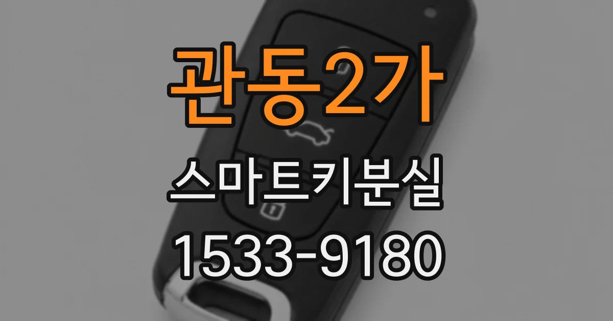 관동2가 스마트키분실
