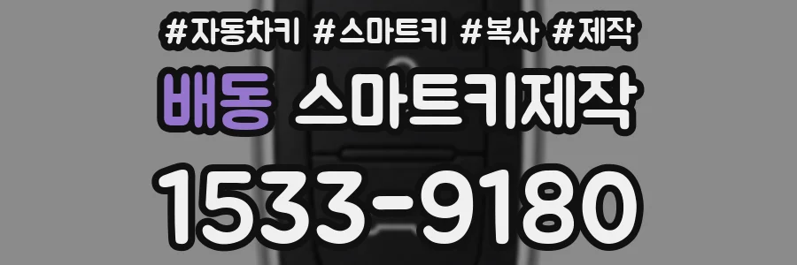배동 스마트키제작