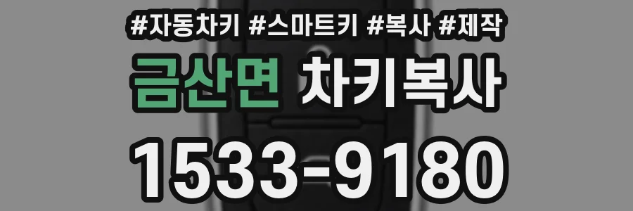 금산면 차키복사