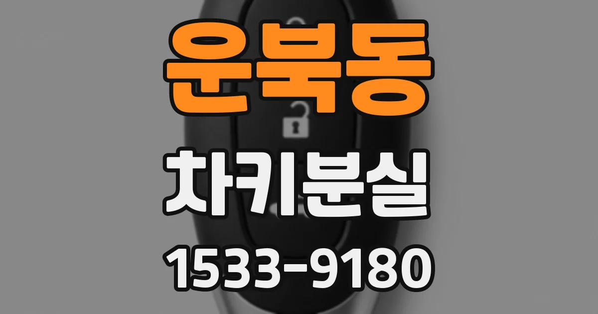 운북동 차키분실