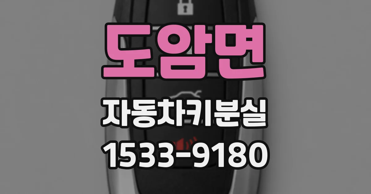 도암면 자동차키분실