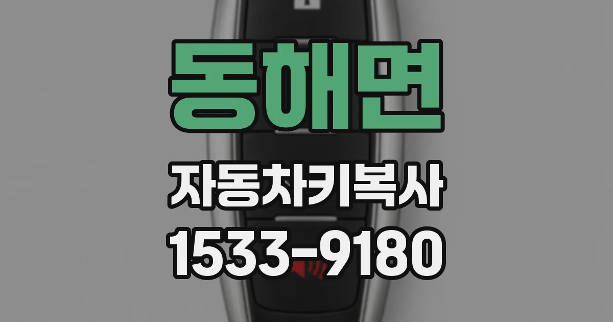 동해면 자동차키복사