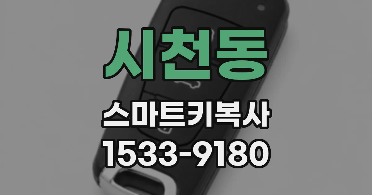 시천동 스마트키복사