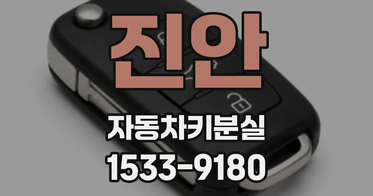 진안 자동차키분실
