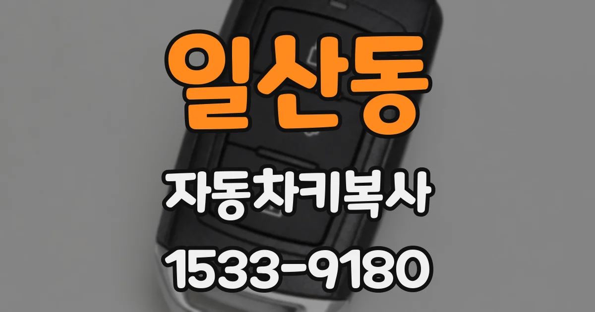 일산동 자동차키복사