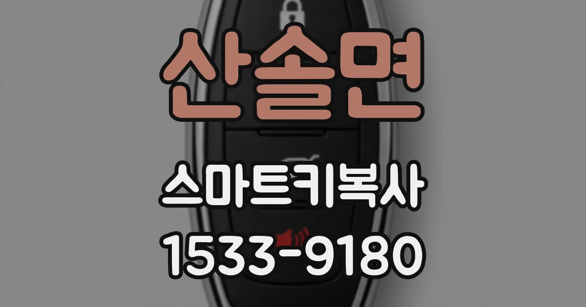 산솔면 스마트키복사