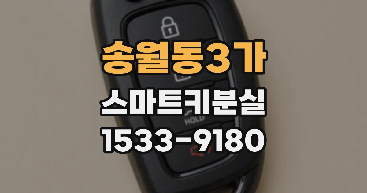 송월동3가 스마트키분실