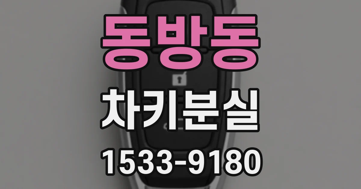 동방동 차키분실