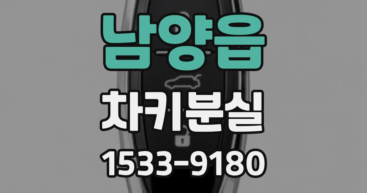 남양읍 차키분실