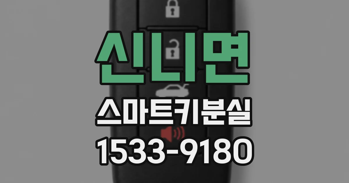 신니면 스마트키분실