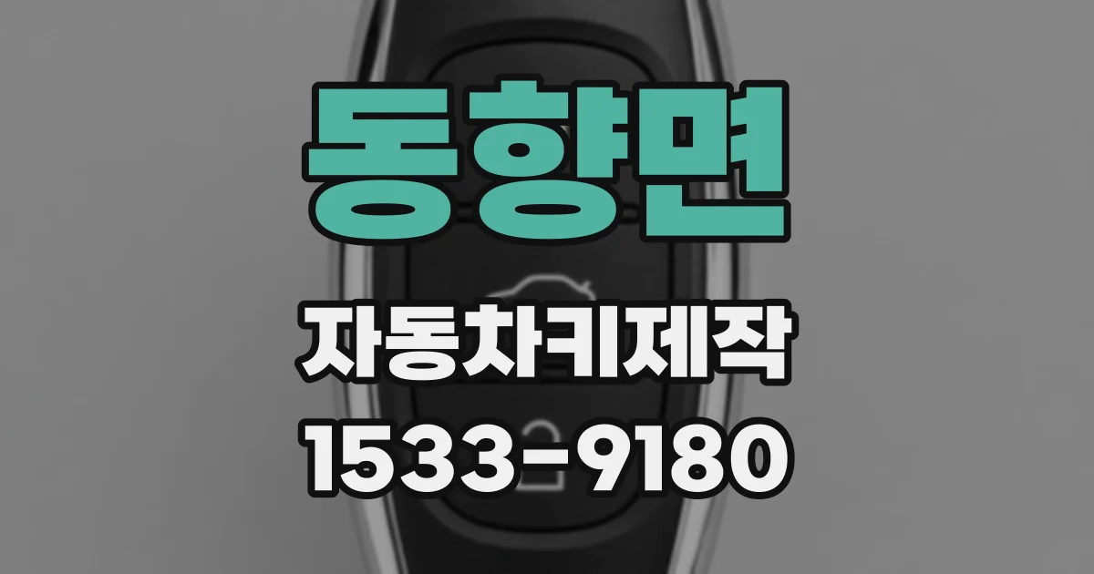 동향면 자동차키제작