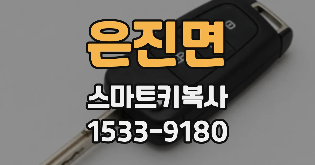은진면 스마트키복사