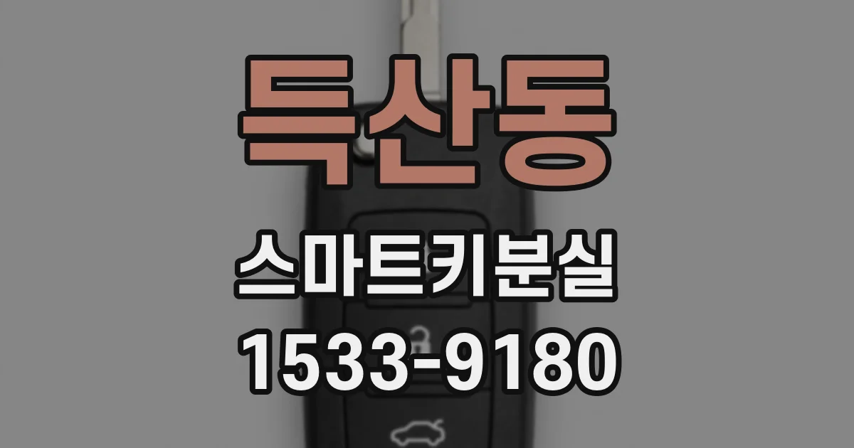 득산동 스마트키분실