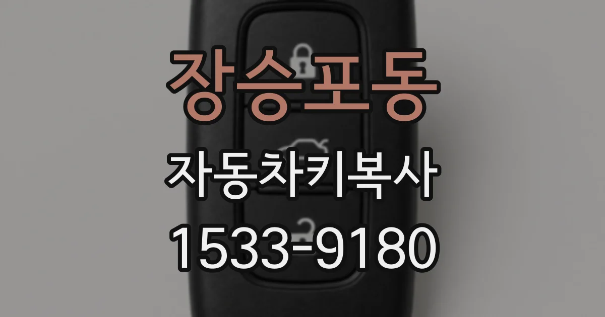 장승포동 자동차키복사