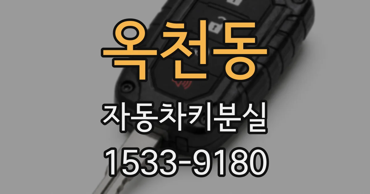 옥천동 자동차키분실