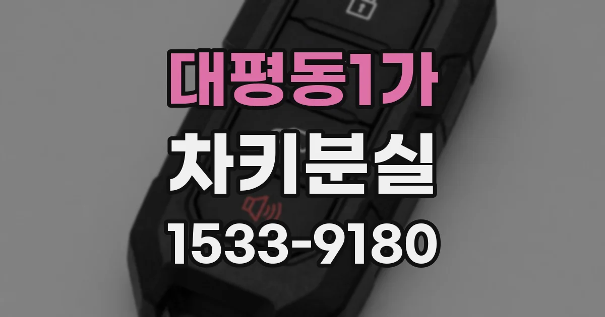 대평동1가 차키분실