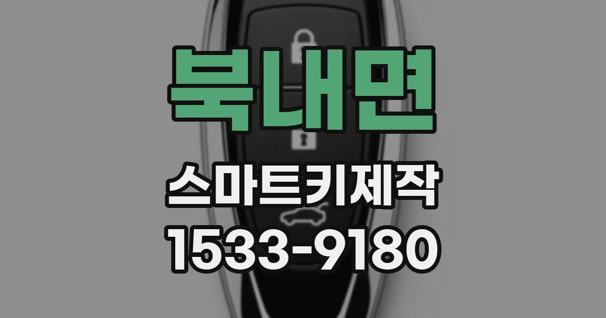 북내면 스마트키제작