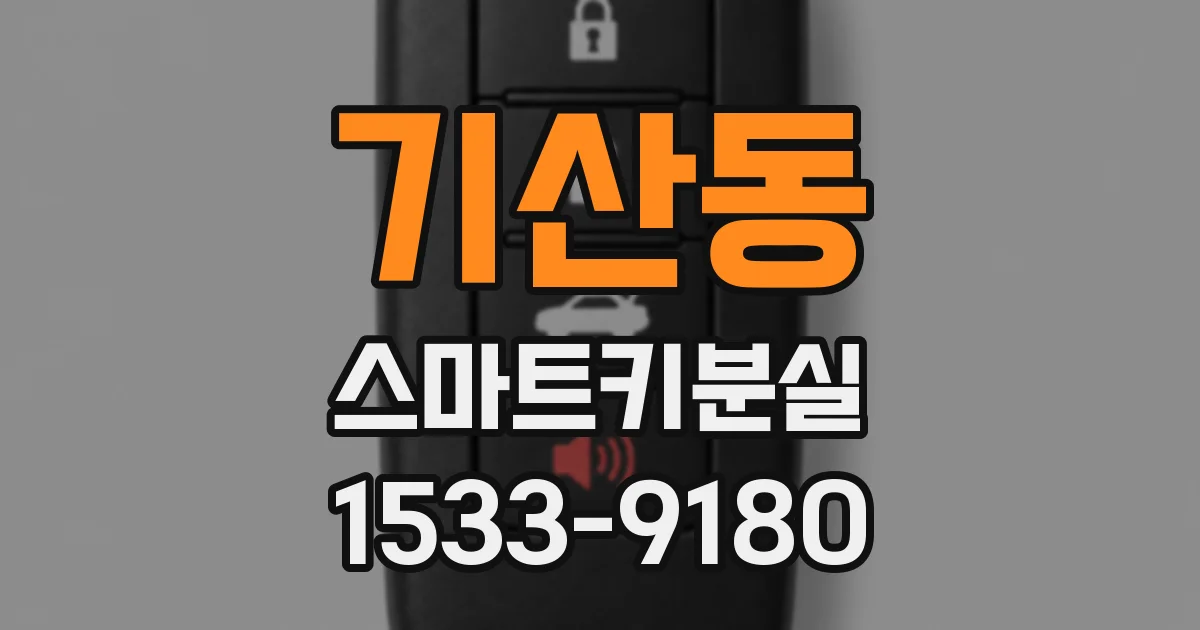기산동 스마트키분실