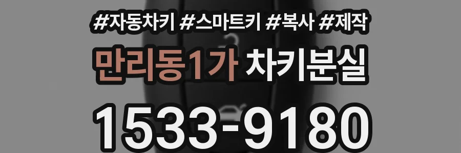 만리동1가 차키분실