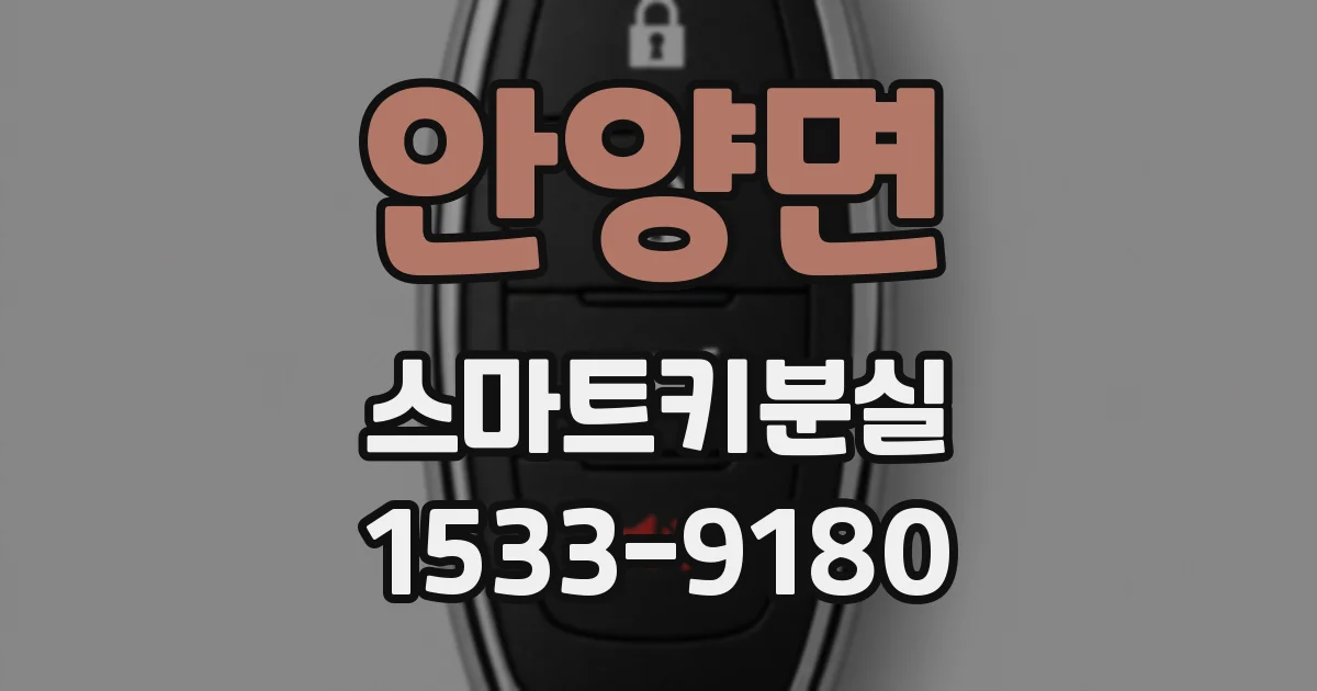 안양면 스마트키분실