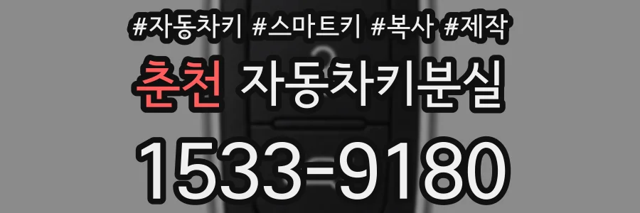 춘천 자동차키분실