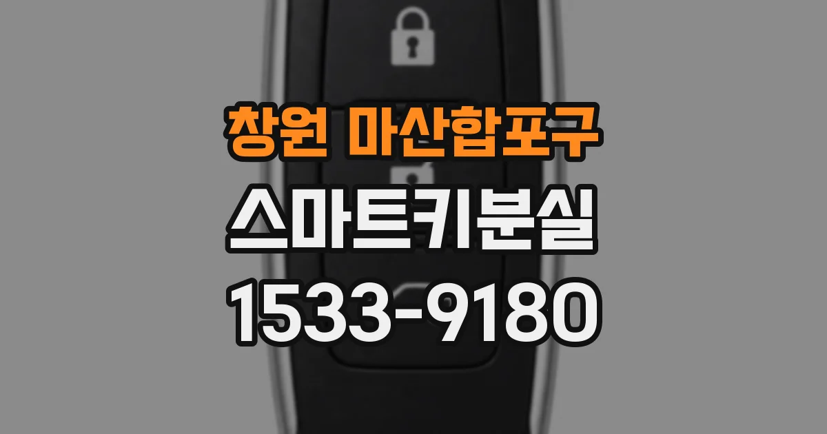 창원 마산합포구 스마트키분실