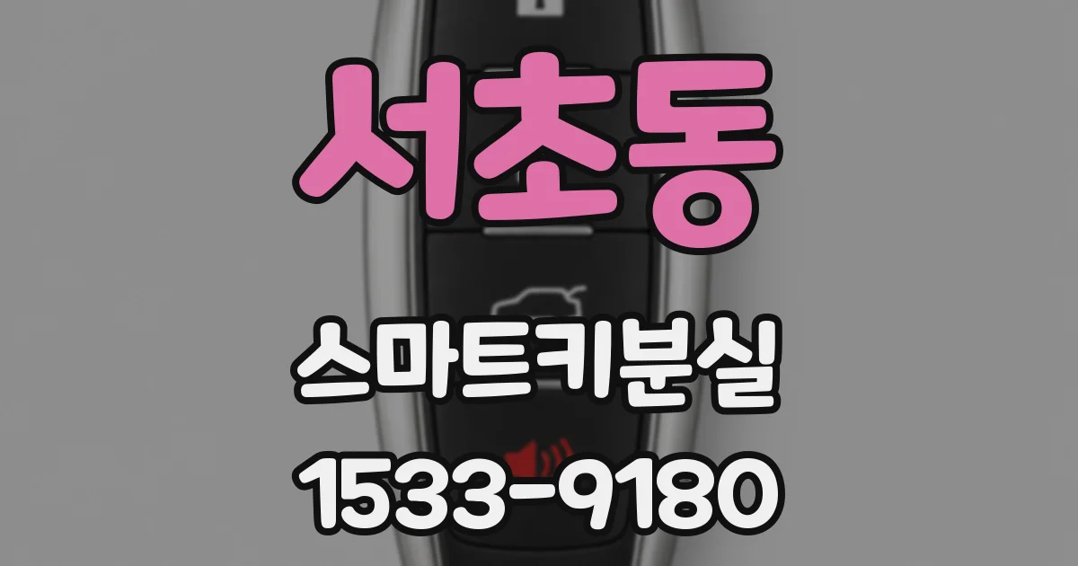 서초동 스마트키분실