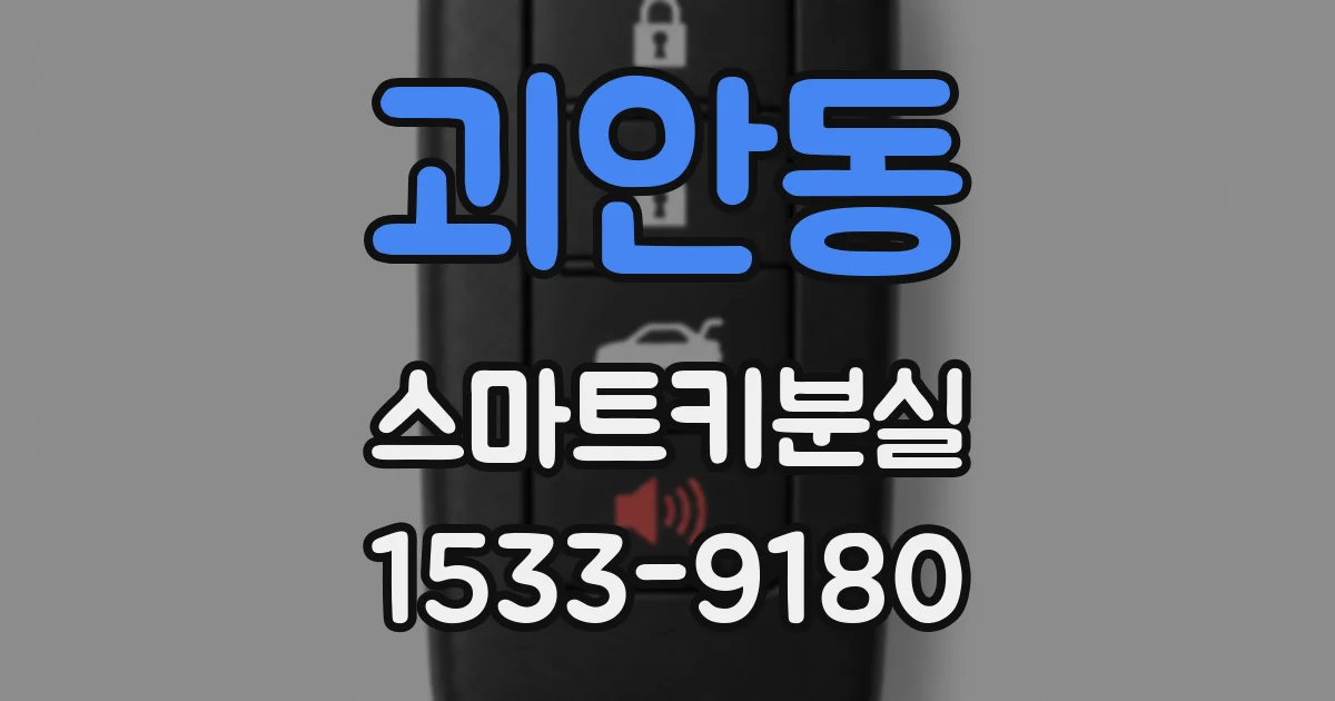 괴안동 스마트키분실