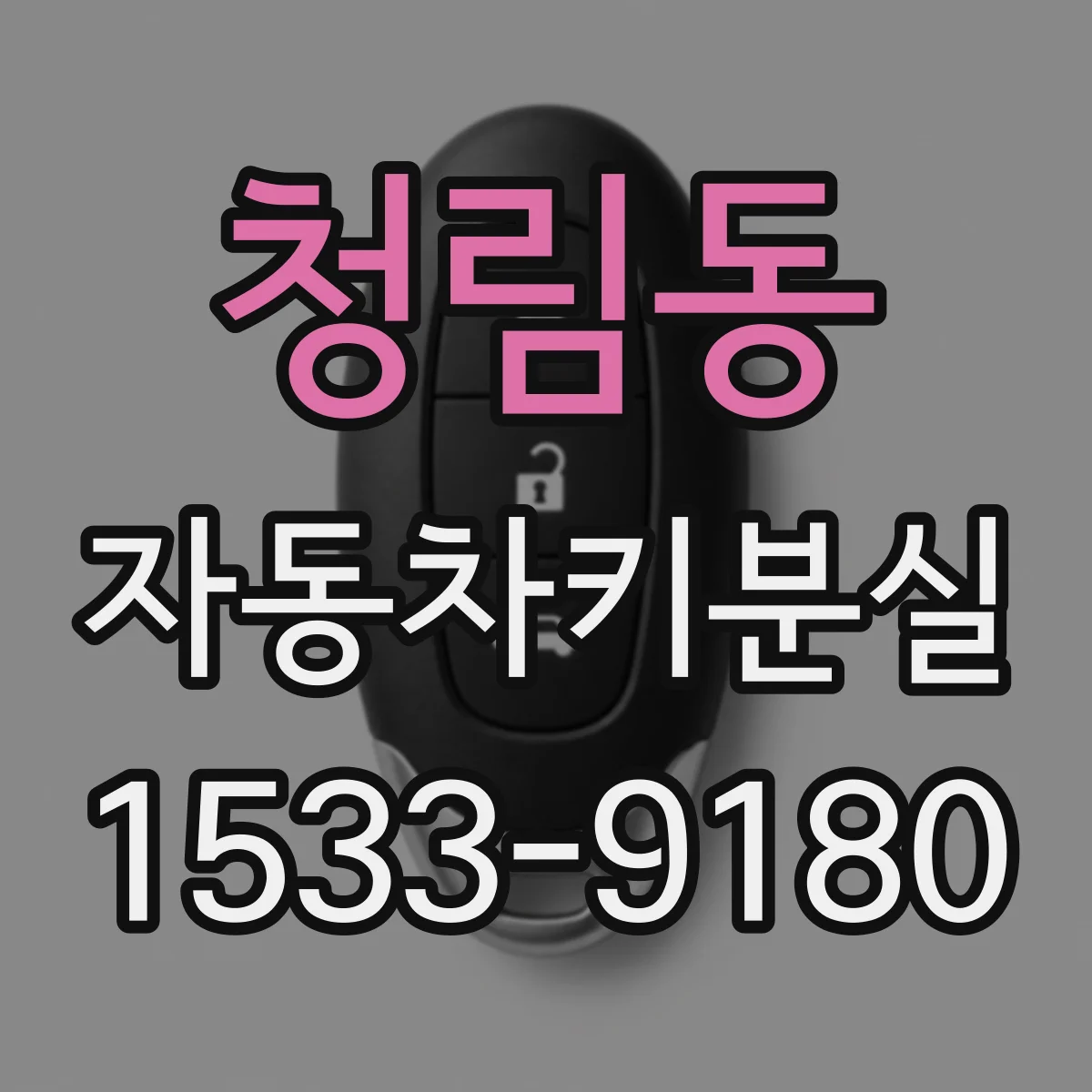 청림동 자동차키분실