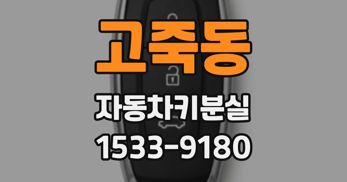 고죽동 자동차키분실