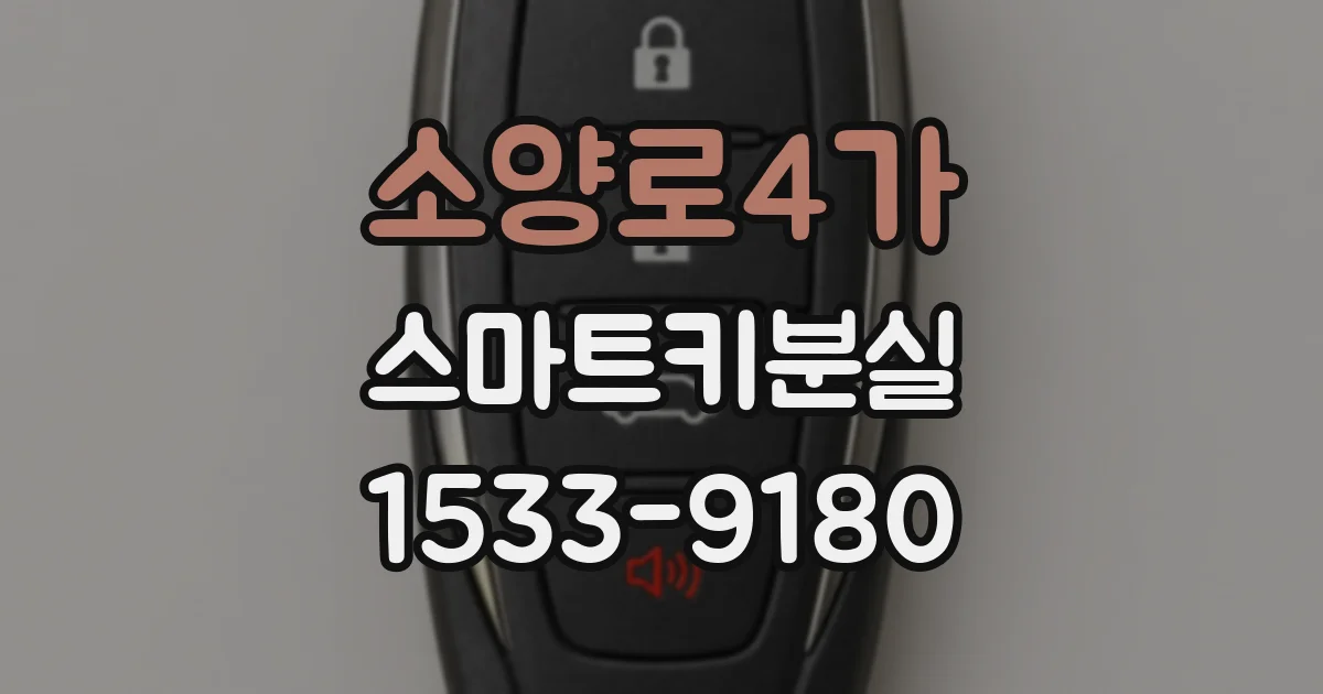 소양로4가 스마트키분실