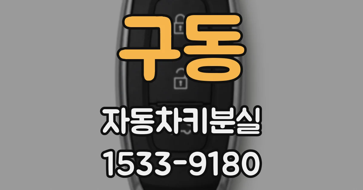 구동 자동차키분실