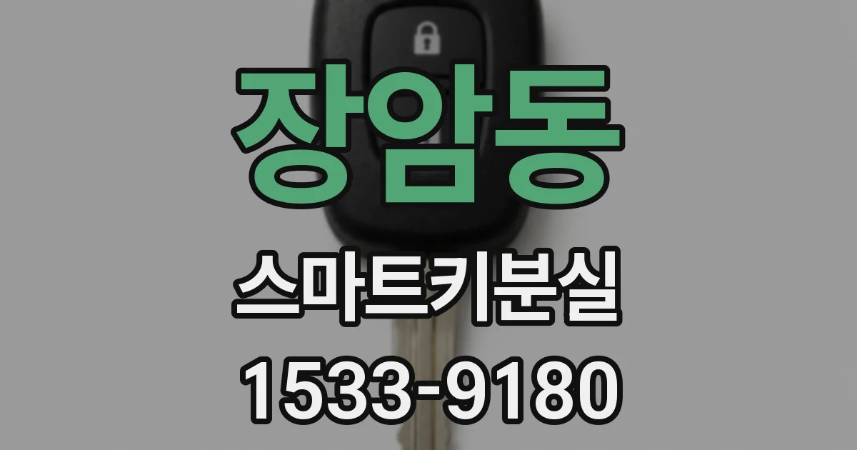 장암동 스마트키분실