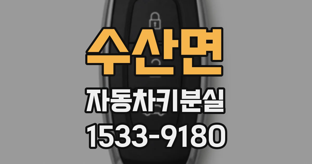 수산면 자동차키분실
