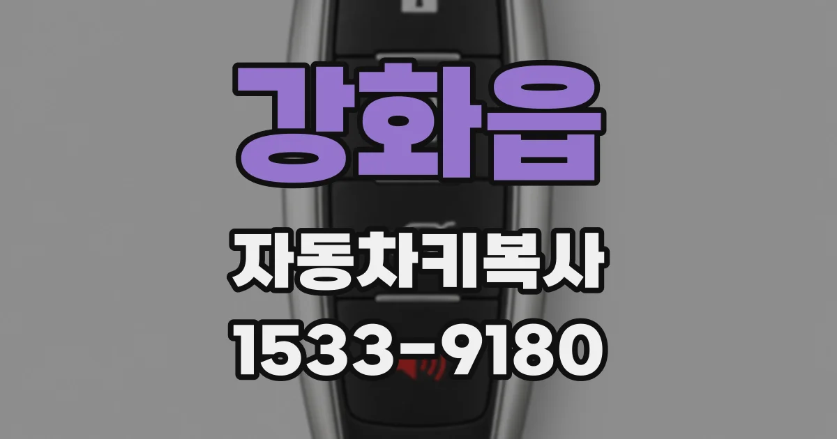 강화읍 자동차키복사