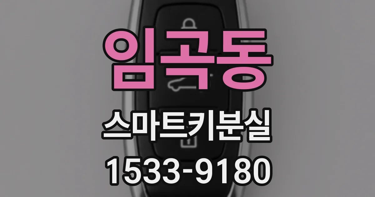 임곡동 스마트키분실