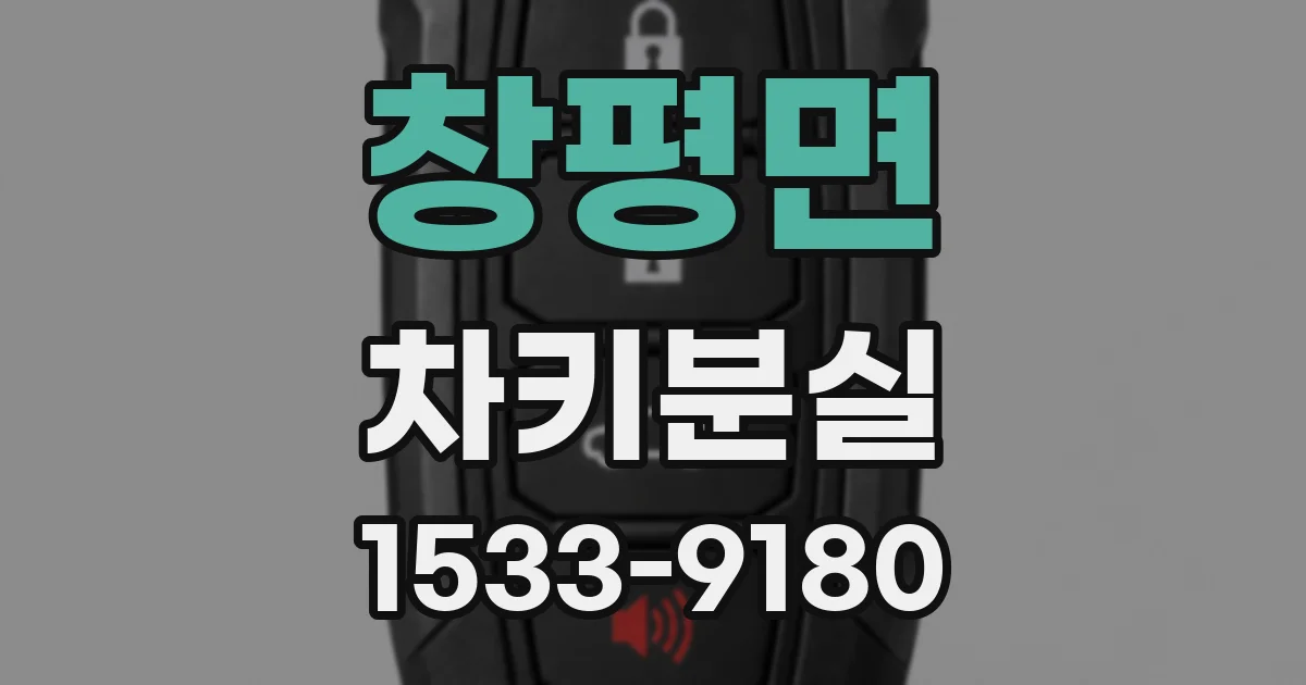 창평면 차키분실