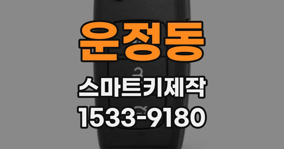 운정동 스마트키제작