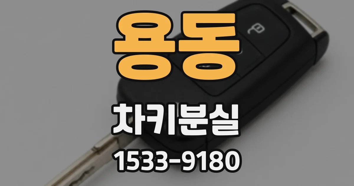 용동 차키분실
