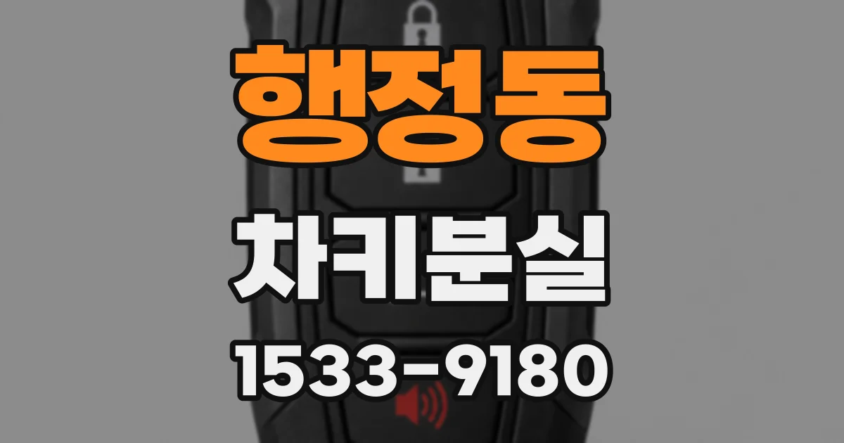 행정동 차키분실