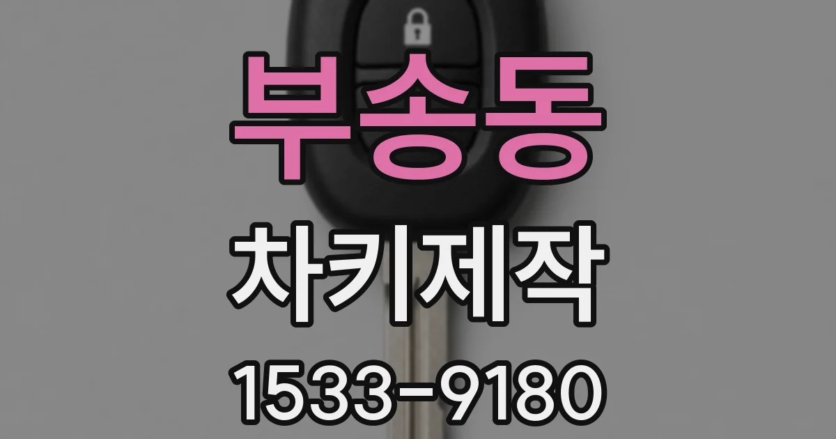 부송동 차키제작