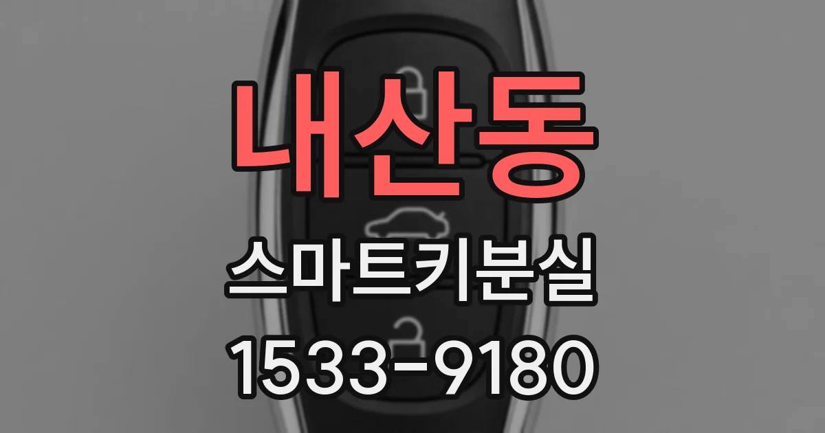내산동 스마트키분실