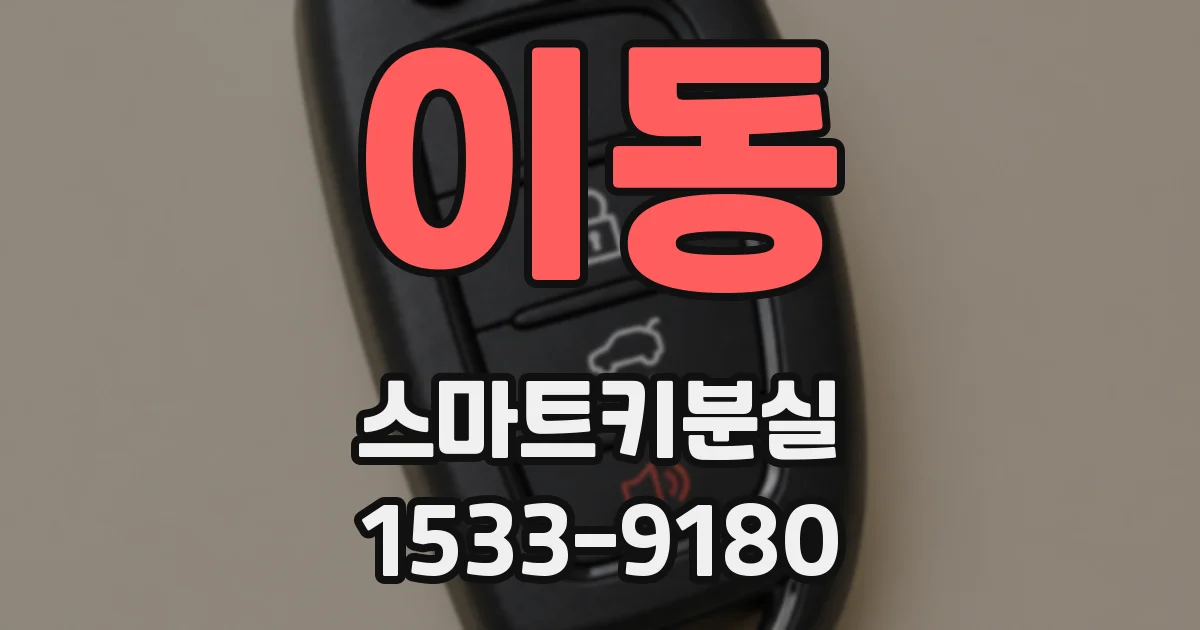 이동 스마트키분실