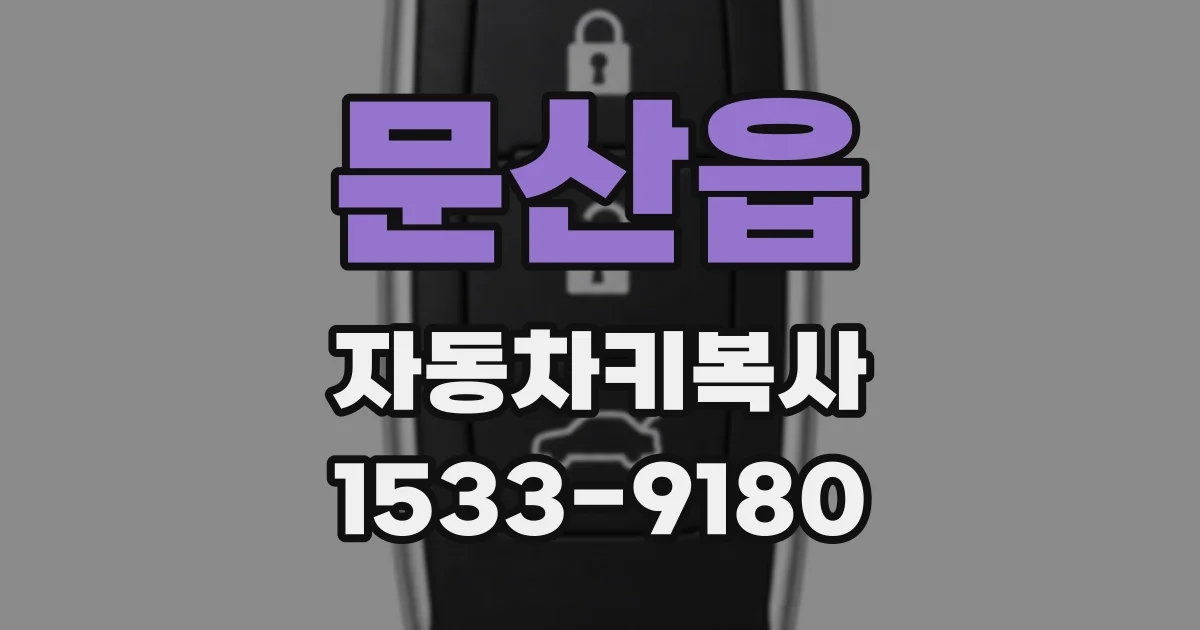 문산읍 자동차키복사