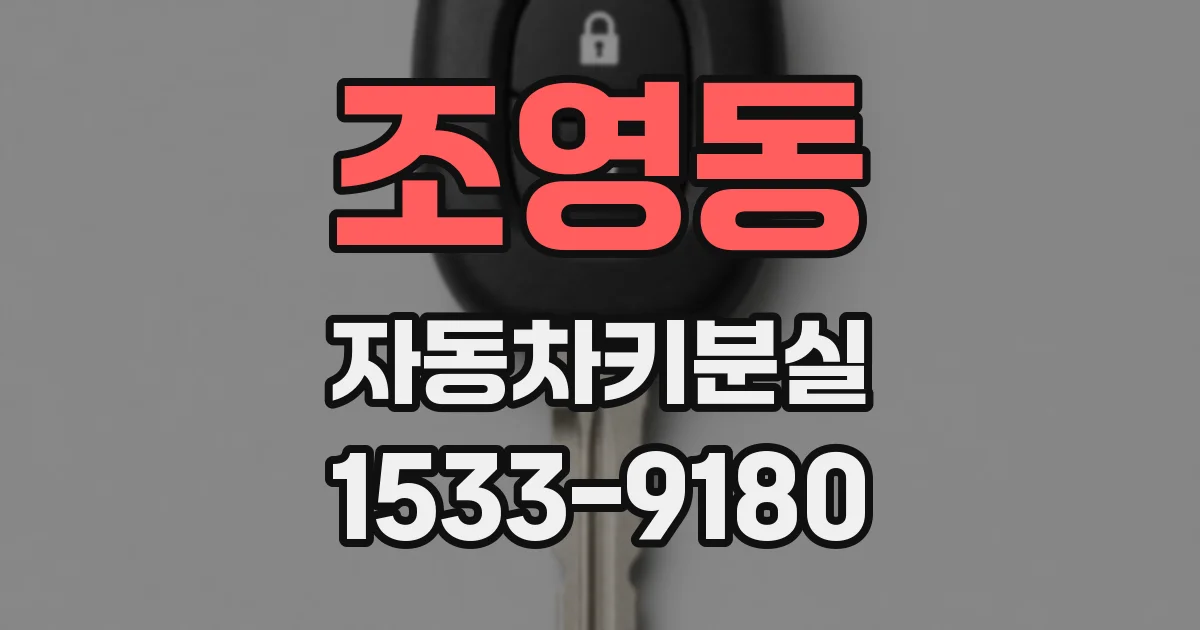 조영동 자동차키분실