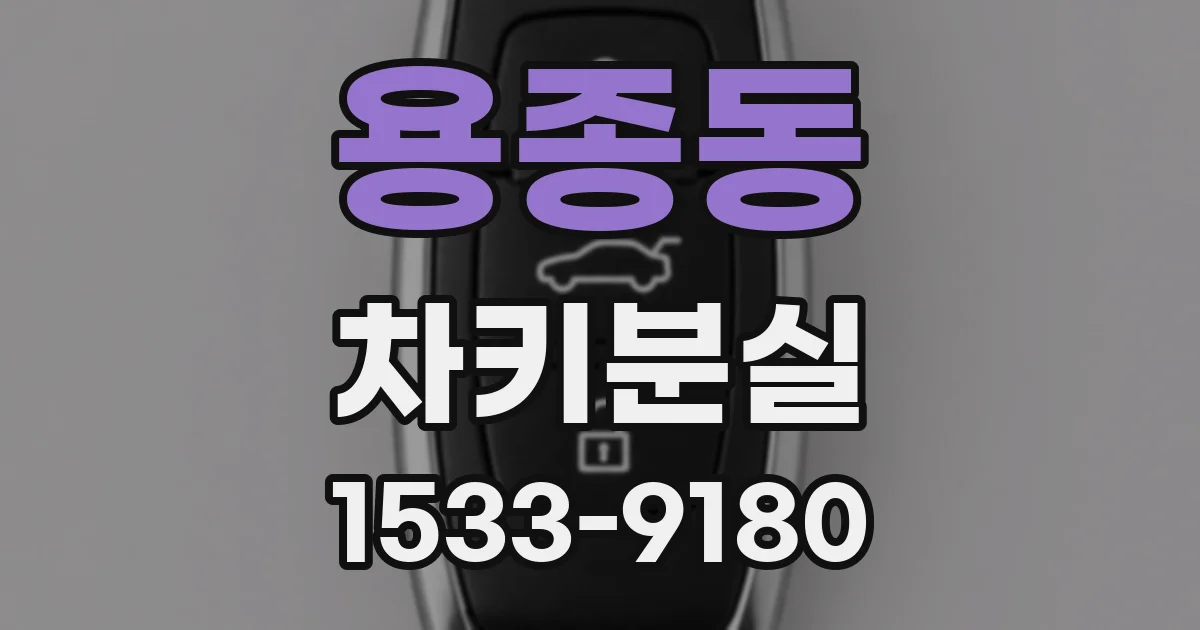 용종동 차키분실