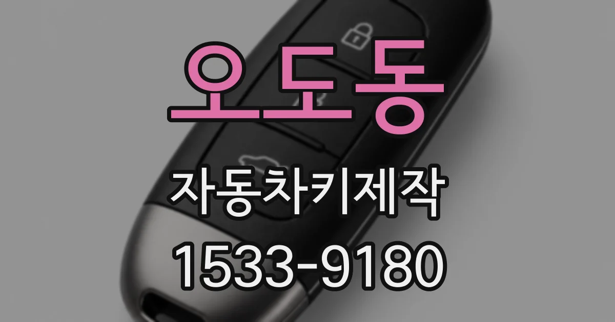 오도동 자동차키제작