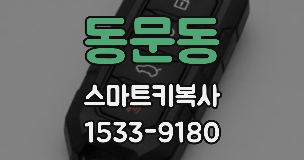 동문동 스마트키복사