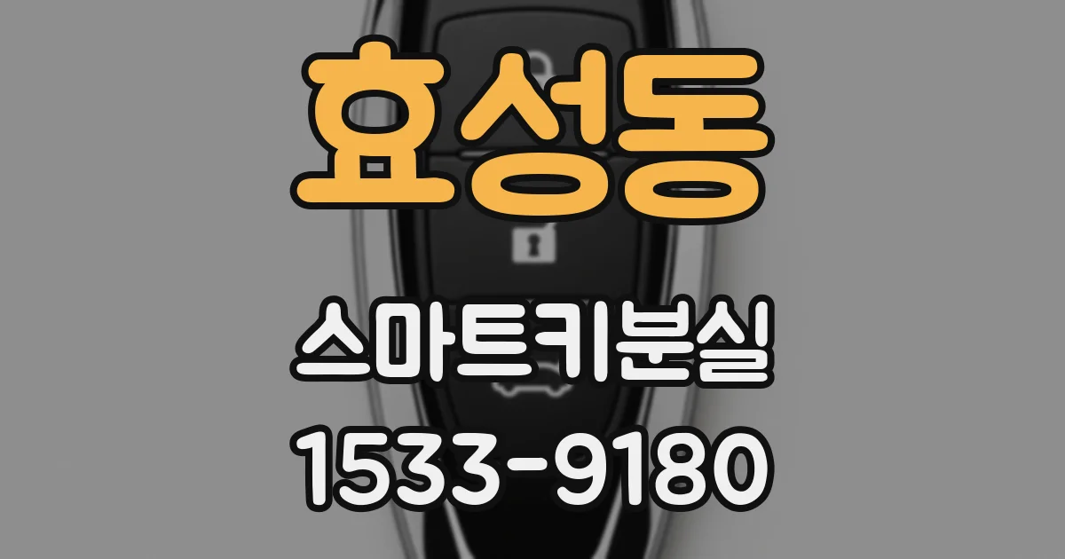 효성동 스마트키분실